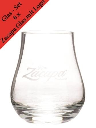 Ron Zacapa Glas Set mit Logo 6 Stück 280 ml