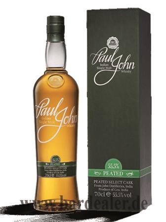 Paul John Peated Indischer Single Malt Whisky 700 ml - 55,5%