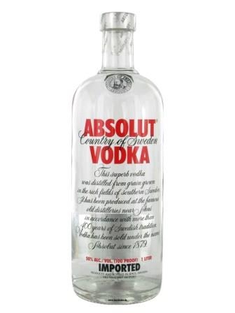 Absolut Red Vodka Maxi 1000 ml - 50%