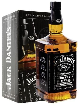 Jack Daniel's Tennessee Whiskey 3,0 Ltr. 3000 ml - 40%