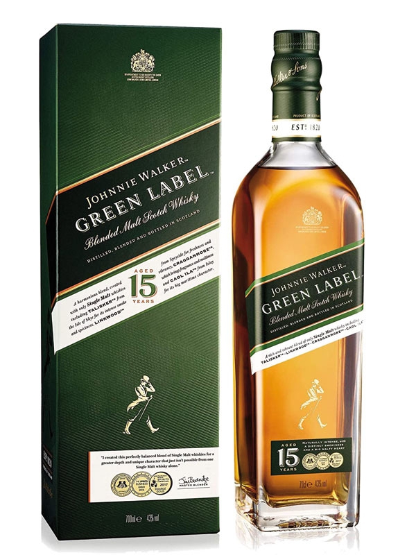 Johnnie Walker Green Label 15 Jahre 700 ml - 43%