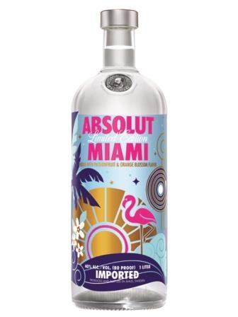 Absolut Vodka Miami 1000 ml - 40%