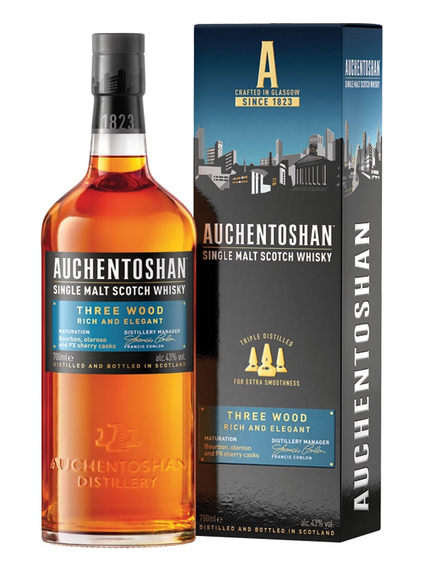 Auchentoshan Single Malt Whisky Three Wood 700 ml - 43%