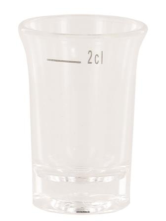Schnapsglas modern Mehrweg Polycarbonat Kunstoff 20 ml