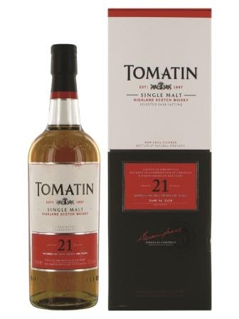 Tomatin 21 Jahre double Cask Whisky 700 ml - 52%