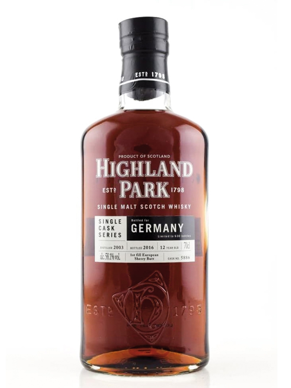 Highland Park GERMANY Single Malt Whisky 12 Jahre 700 ml - 58,1%
