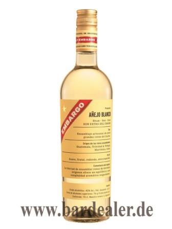 Embargo Rum Extra del Caribe Anejo Blanco 700 ml - 40%