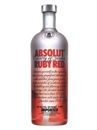 Absolut Ruby Red Vodka Maxi 1000 ml - 40%