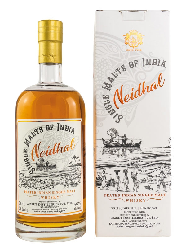 Amrut Neidhal Peated Single Malt Whisky 700 ml - 46%
