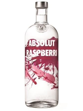 Absolut Raspberri Vodka mit Himbeere Maxi 1000 ml - 40%