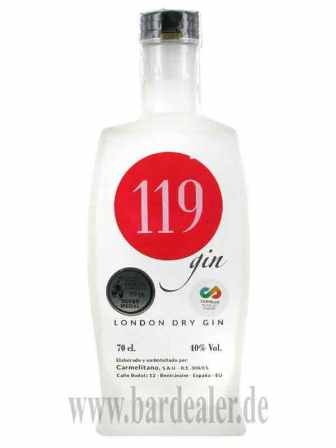 119 London Dry Gin 700 ml - 40%