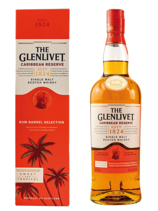 Glenlivet Caribbean Reserve Rum Cask Single Malt 700 ml - 40%
