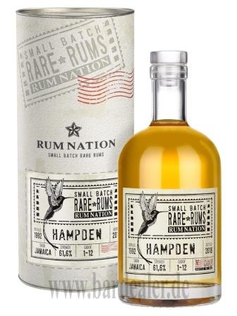 Rum Nation Rare Rum Hampden 1992 - 2016 700 ml - 61,6%