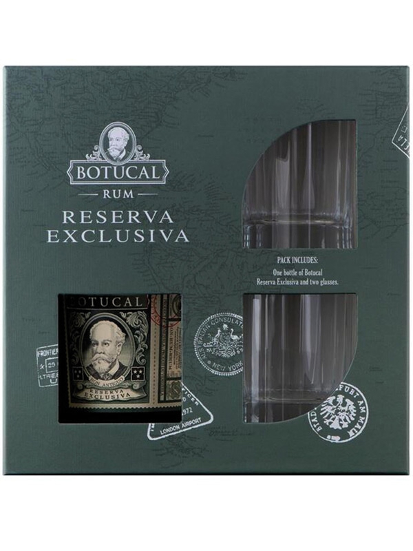 Ron Botucal Reserva Exclusiva Rum GB mit 2 Gläsern 700 ml - 40%