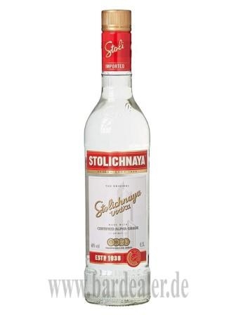 Stolichnaya Russischer Vodka Halbe 500 ml - 40%