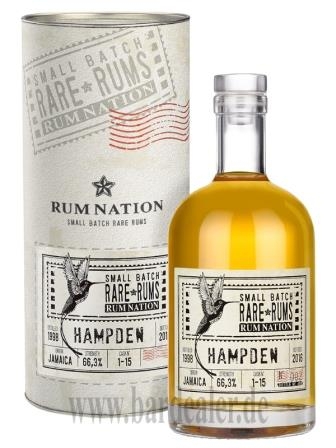 Rum Nation Rare Rum Hampden 1998 - 2016 700 ml - 66,3%